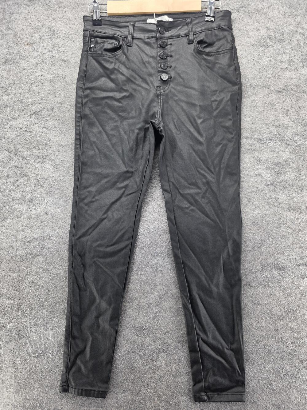 KanCan Pants Womens 11 Black Jegging Slim Stretch Pockets Button 25 In